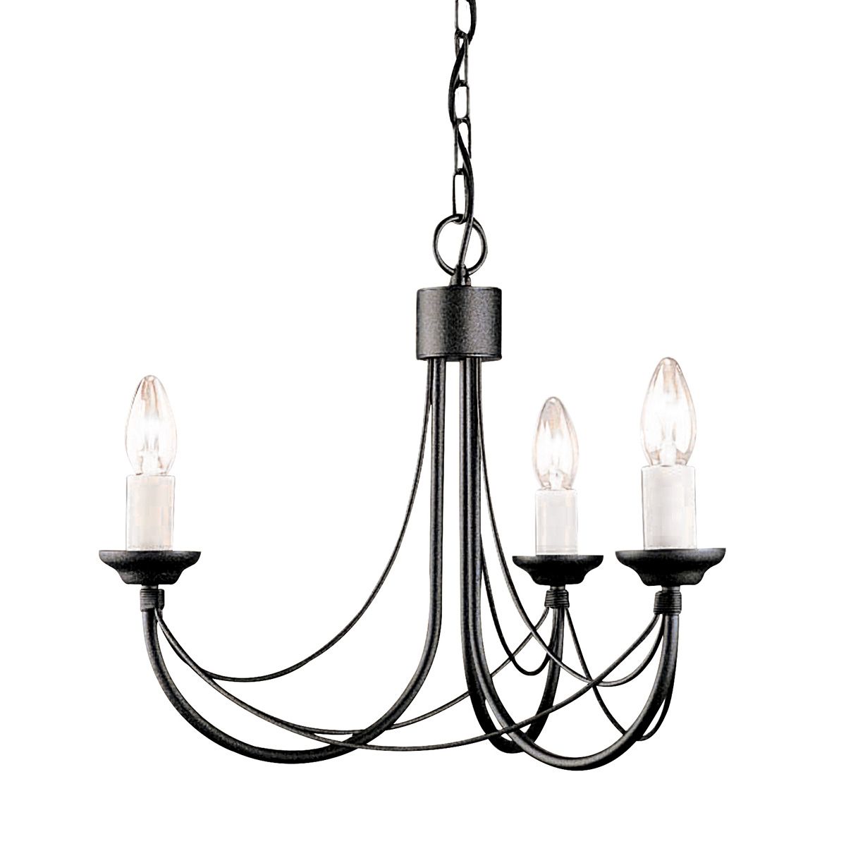 Elstead Lighting-CARISBROOKE-CB3-BLACK-ELSCB3-BLACK