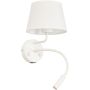 TK Lighting MAJA 10204 Zidna svjetiljka 1x15W/E27+1x8W/G9 IP20