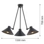 Argon ALTEA 1452 Visilica 3x15W/E27 IP20