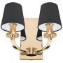 Cosmolight NEW YORK 1 W02510AU-BK Zidna svjetiljka 2x40W/E14 IP20