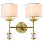 Cosmolight SUTTON W02852BR-WH Zidna svjetiljka 2x25W/E14 ip20