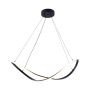 Zuma Line ERDA 19600P-BK Visilica 1x45W/LED 3000K|4000K|6000K 2100lm IP20