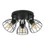 TK Lighting ALANO BLACK 2123 Reflektor 3x60W/E27