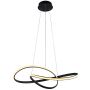 Italux Consa PND-19221C-BK Visilica 1x40W/LED 3000K/4000K/6000K 3400lm IP20