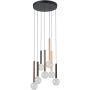 Italux Alinos PND-24019-7A-BK Visilica 7x28W/LED 3000K 2205lm IP20