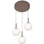 Italux Montes PND-02217-3-BRO Visilica 1x18W/LED 3000K/4000K/6000K 2200lm IP20
