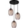 Italux Novala PND-3031-3A-BK-CF Visilica 3x40W/E27 IP20