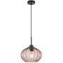 Italux Pansol PND-2940-1S-BK-CF Visilica 1x40W/E27 IP20
