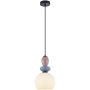 Italux Domali PND-36816-1A-BK-WH Visilica 1x40W/E27 IP20