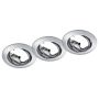 Trio JURA 650100306 Ugradbeno downlight svjetlo 3x15w/gu10 ip20