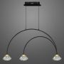 Altavola Design Tiffany LA059/CL1_black Visilica 3x3x3W/LED 3000K 540lm IP20