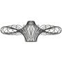 Endon CURL 79622 Abažur 1x40W/E27 IP20