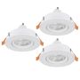 Eglo BARRANCO GU10 902255 Ugradbeno downlight svjetlo 3x4.5W/GU10 ip20