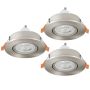 Eglo BARRANCO GU10 902259 Ugradbeno downlight svjetlo 3x4.5W/GU10 ip20