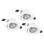 Eglo SALICETO 900745 Ugradbeno downlight svjetlo 3x6W/LED 2700K 1350lm IP20