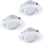 Eglo PINEDA 95851 Ugradbeno downlight svjetlo 3x6W/LED 500LM