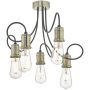 Dar Lighting ALZBET ALZ5475 Stropna svjetiljka 5x60W/E27