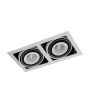 Italux ALESSO GL7116-2/36W WH+BL Ugradbeno downlight svjetlo 2x36W/LED 2770LM IP20