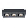 Italux CASEMIRO IT8002S3-BK/AL Natkriveno downlight svjetlo 3x50W/GU10