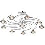 Dar Lighting LUTHER LUT2350 Stropna svjetiljka 10x40W/G9