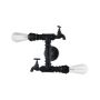 Italux CRILLO MBM-2568_2 BK Zidna svjetiljka 2x40W/E14 IP20