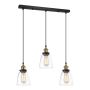 Italux FRANCIS MDM-2563/3 GD+CL Visilica 3x40W/E27