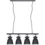 Italux LAVARE MD-HN82608-4-BK+WH Visilica 4x40W/E27 IP20