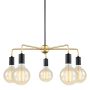 Italux MALENE MDM3386/5 BK+GD Luster 5x40W/E27