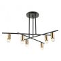 Italux NORMANI MDM3658/6 BK+BRO Luster 6x60W/E27