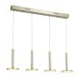 Italux OLIVER MD17033012-4B GOLD Visilica 1x60W/LED 2690LM