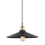 Italux VERDA MDM-3458/1L BK+GD Visilica 1x40W/E27