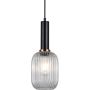 Italux ANTIOLA PND-5588-1M-BK+CL Visilica 1x40W/E27 IP20