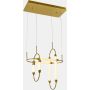 Italux DEGAL PND-43612-3 Visilica 6x58,3W/LED 3000K 4671LM IP20