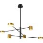 Italux REMDAL PND-16374-6 BK+GD Luster 6x30W/LED 3000K 847LM IP20