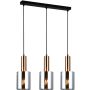 Italux SARDO PND-5581-3-BRO+SG Visilica 3x40W/E27 IP20
