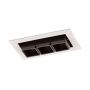Italux HARPER SL74113/6W S-WH Ugradbeno downlight svjetlo 3x6W/LED 350LM IP20