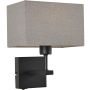 Italux NORTE WL-1122-1-A-BM-RC-GR Zidna svjetiljka 1x60W/E27 IP20