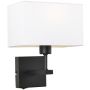 Italux NORTE WL-1122-1-A-BM-RC-WH Zidna svjetiljka 1x60W/E27 IP20