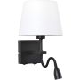 Italux NORTE WL-1122-2-BL-BM-RO-WH Zidna svjetiljka 2x60W, 3W/E27, LED 3000K 350LM IP20