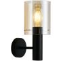 Italux SARDO WL-5581-1A-BK+AMB Zidna svjetiljka 1x40W/E27 IP20