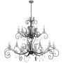Elstead Lighting AMARILLI AML15-BLK-SILVER Luster 15x60W/E14