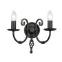Elstead Lighting ARTISAN ART2-BLACK Zidna svjetiljka 2x60W/E14