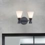 Elstead Lighting Bowtie BOWTIE-2-MB Zidna svjetiljka 2x3 W/G9 3000 K 600 lm ip44