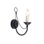 Elstead Lighting CARISBROOKE CB1-BLACK Zidna svjetiljka 1x60W/E14