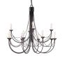 Elstead Lighting CARISBROOKE CB12-BLACK Luster 12x60W/E14