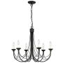 Elstead Lighting CARISBROOKE CB6-BLACK Luster 6x60W/E14