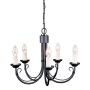 Elstead Lighting CHARTWELL CH5-BLACK Luster 5x60W/E14
