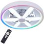 Polux MALAWI 343222 Ventilator 3000K-4000K-6500K +- RGB MAGIC 5300lm ip20