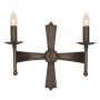 Elstead Lighting CROMWELL CW2-OLD-BRZ Zidna svjetiljka 2x60W/E14