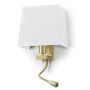 Novolux FIRENZE 507A-Y05X1B-46 Zidna svjetiljka 2x60W, 3W/E27, LED 240LM IP20
